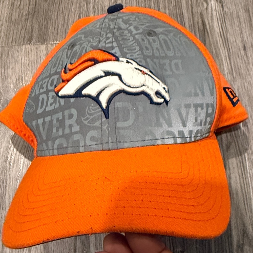 New Era Orange and Gray Denver Broncos Logo Cap